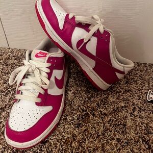 Nike Fuchsia and White Athletic Shoes